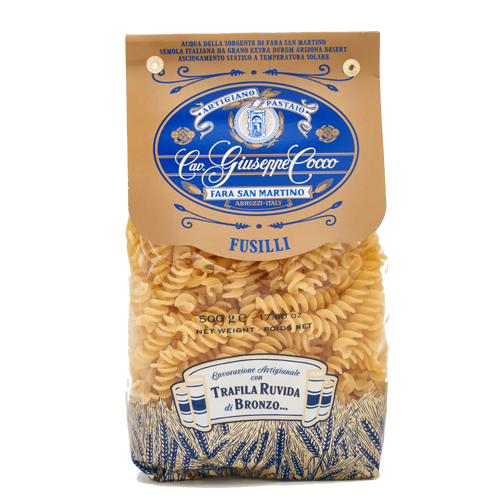 Fusilli n.43 di Semola lavorati con trafila ruvida di bronzo